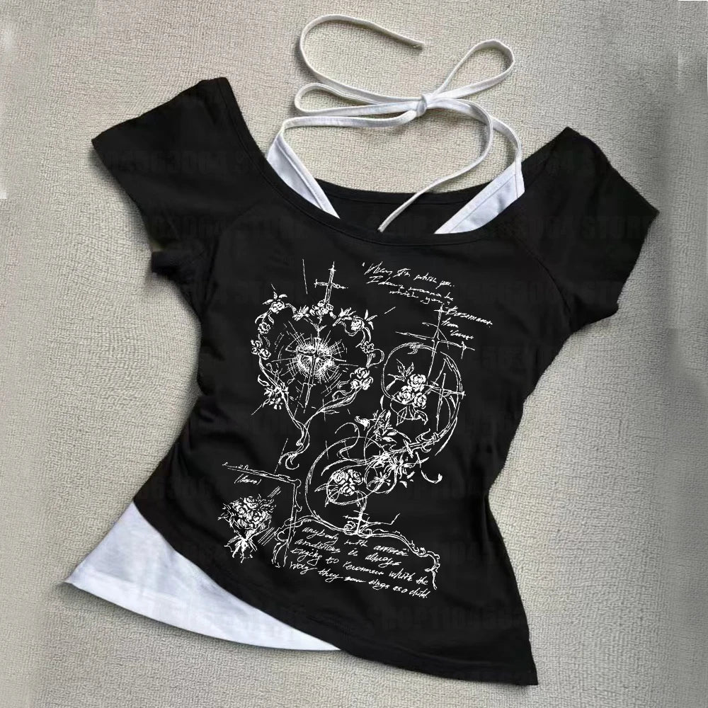Y2K Fairy Grunge Long Sleeve Tee