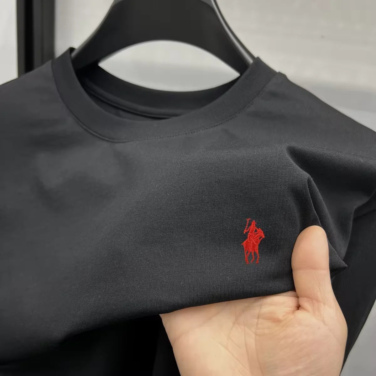 Men's Embroidered Cotton Tee