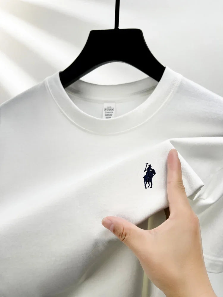 Men's Embroidered Cotton Tee