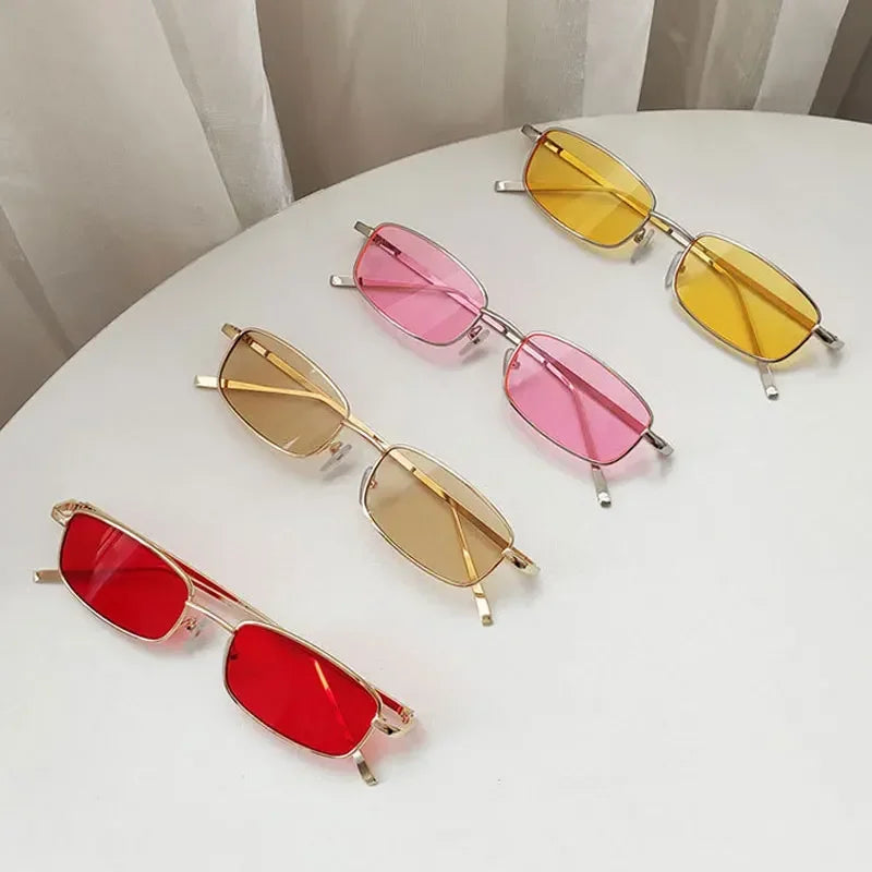 Rectangle Mirror Sunglasses