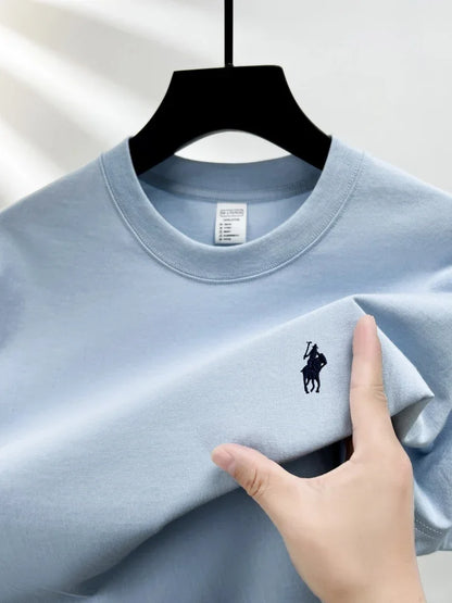Men's Embroidered Cotton Tee