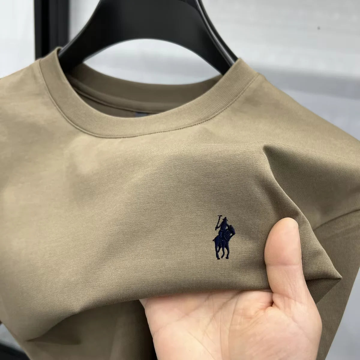 Men's Embroidered Cotton Tee