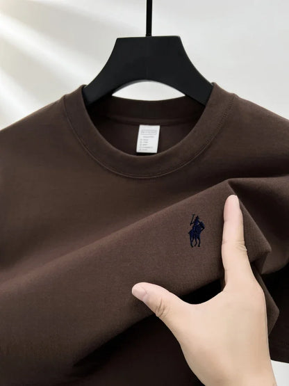 Men's Embroidered Cotton Tee