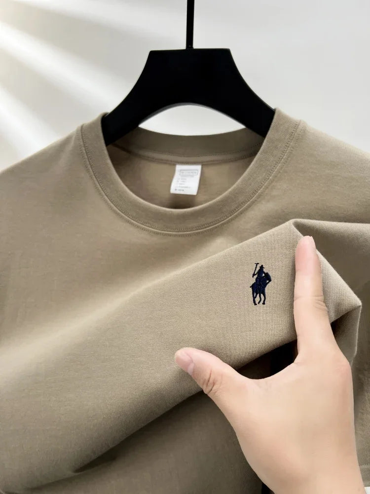 Men's Embroidered Cotton Tee