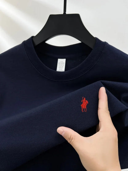 Men's Embroidered Cotton Tee