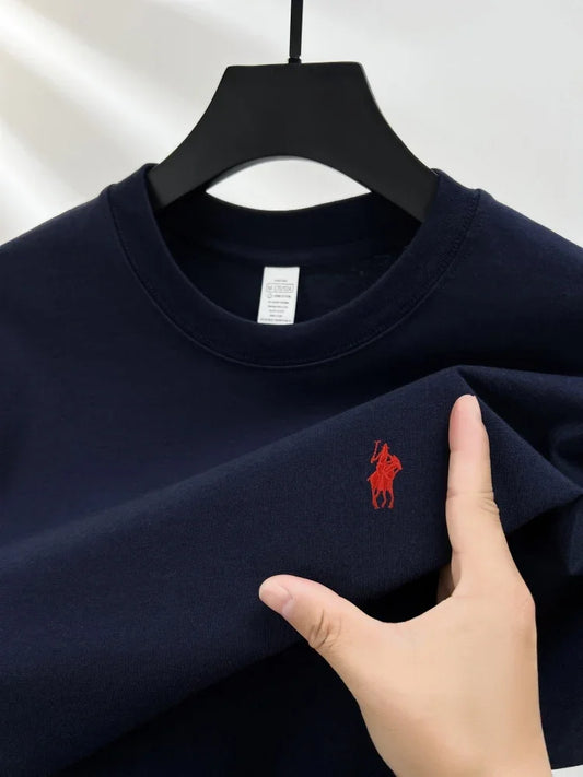 Men's Embroidered Cotton Tee