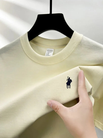 Men's Embroidered Cotton Tee