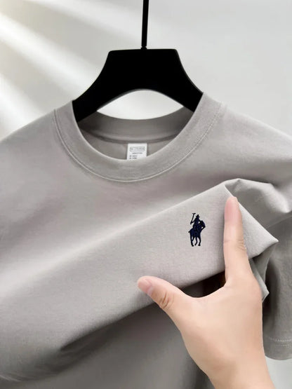 Men's Embroidered Cotton Tee