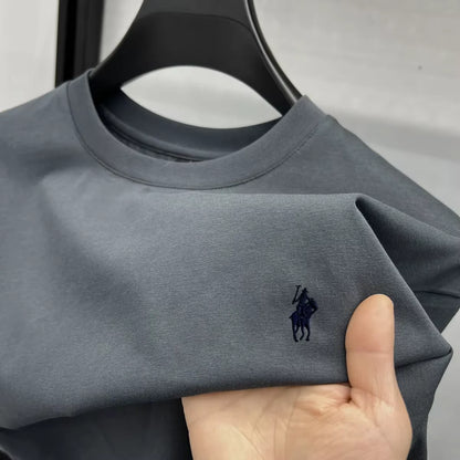 Men's Embroidered Cotton Tee