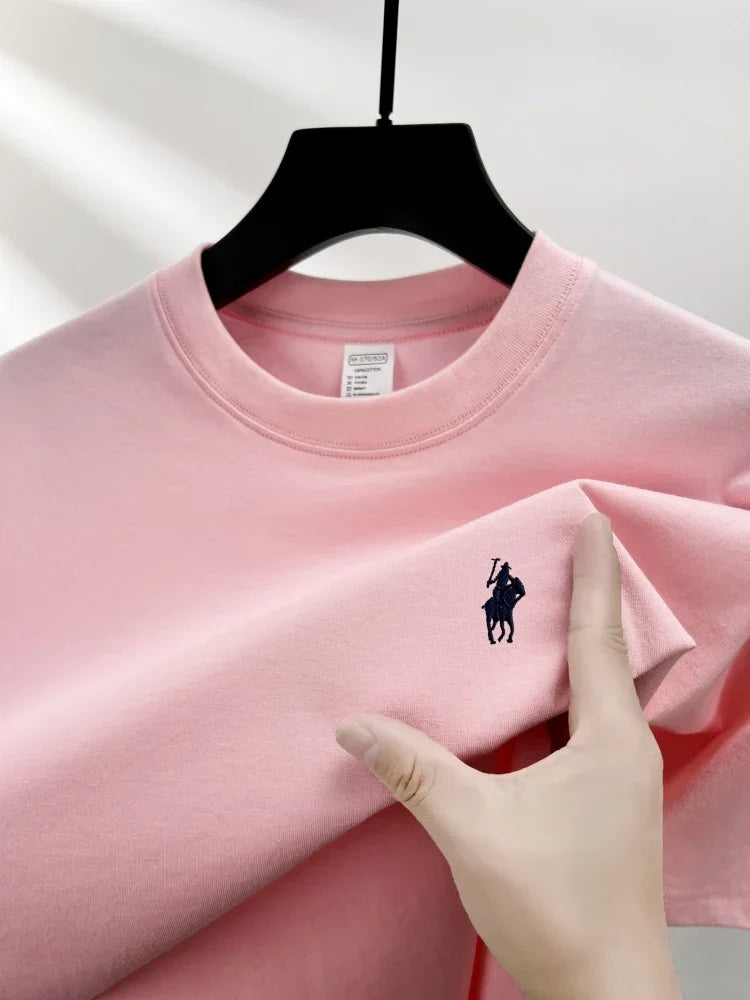 Men's Embroidered Cotton Tee