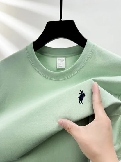 Men's Embroidered Cotton Tee